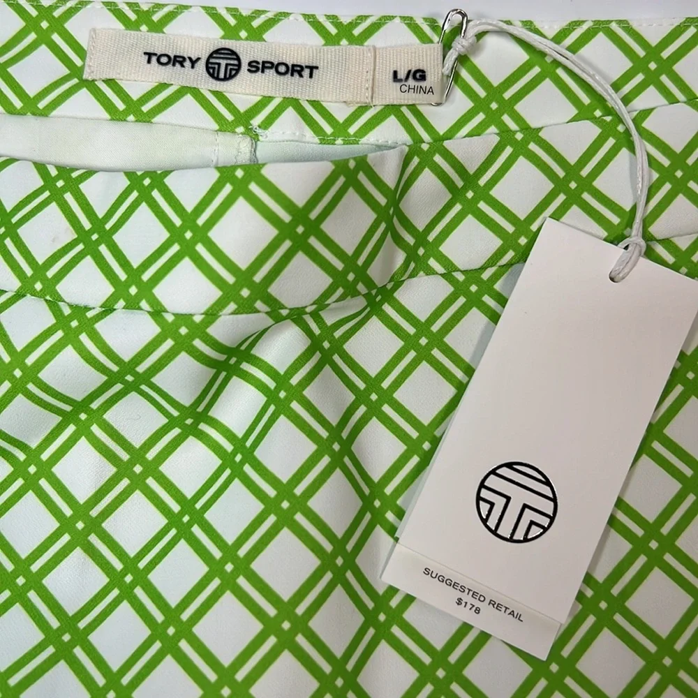 Tory Burch/Sport Tech Twill Pleated Golf Skirt